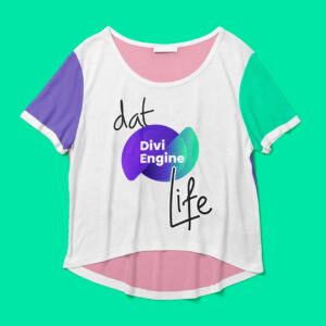 Dat Divi Engine Life Crop-top (3-Tone)